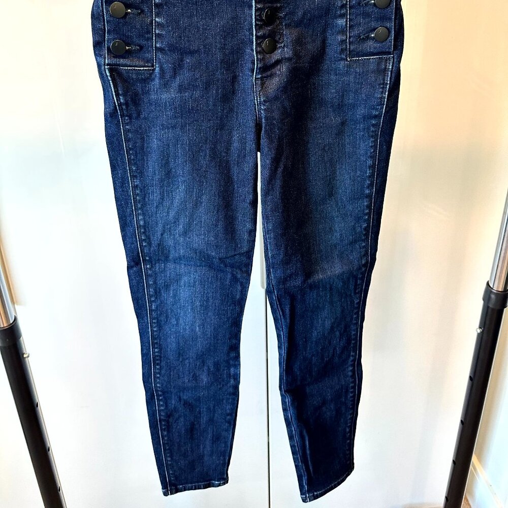 J Brand Natasha High Waist Crop Skinny Button Fly Jeans - Size 25 - Picture 4 of 11